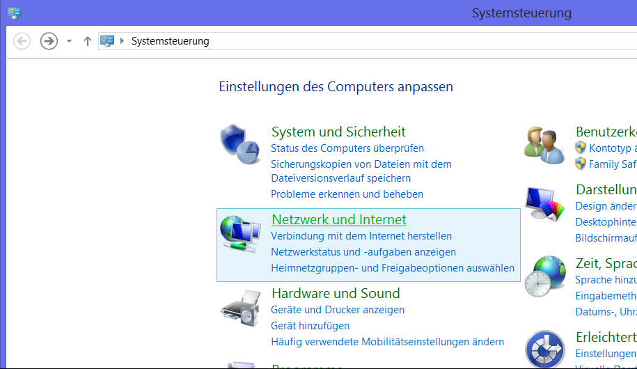 Netzwerk und Internet